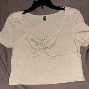 SHEIN short sleeve cropped shirt
